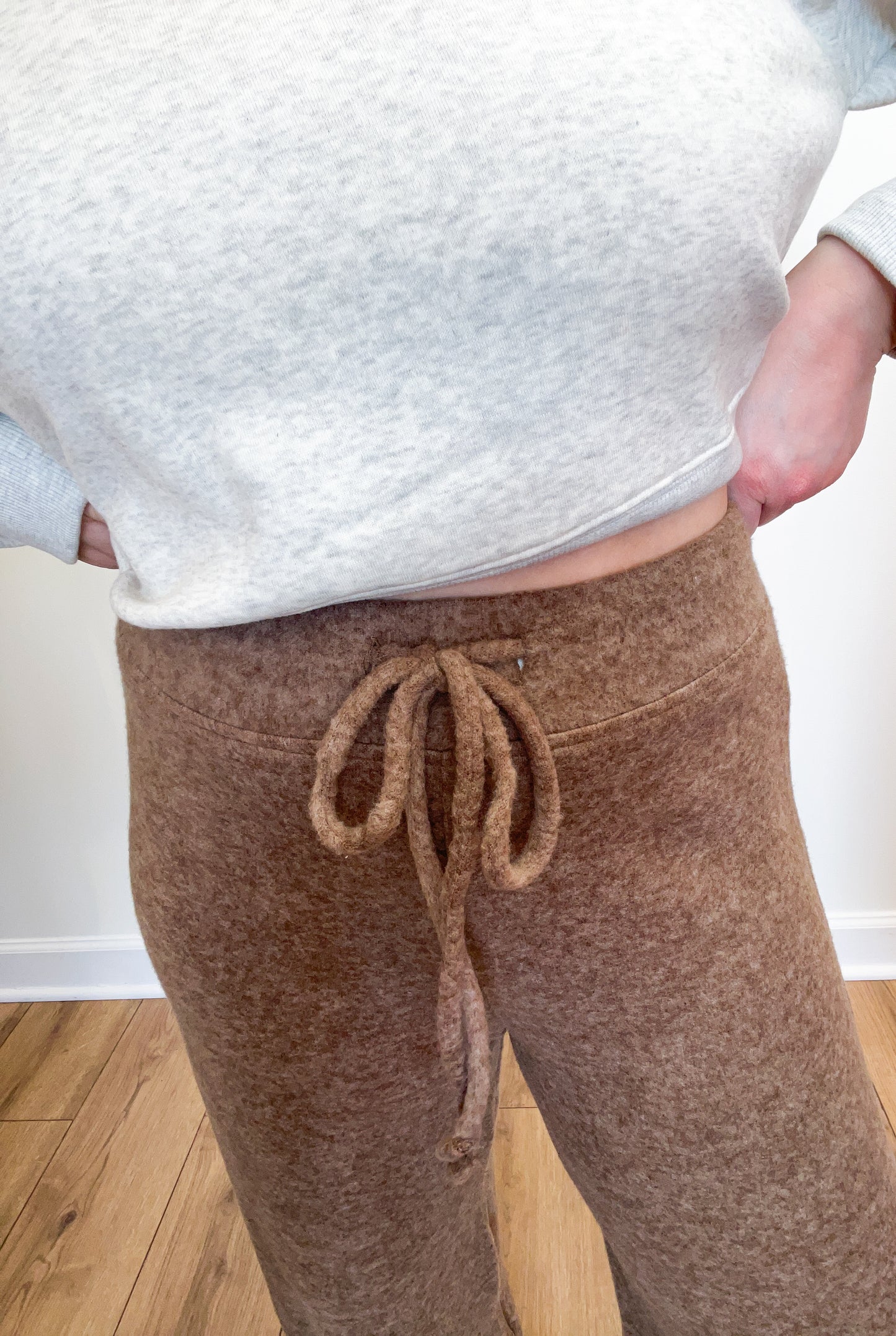 soft lounge pants - mocha