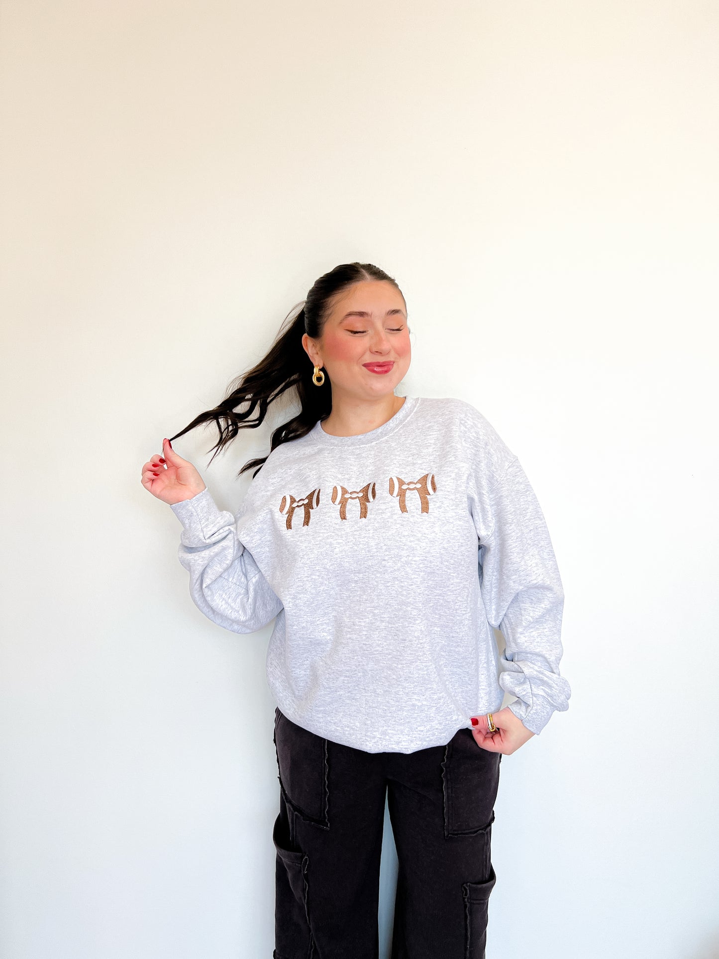 Coquette Football Crewneck