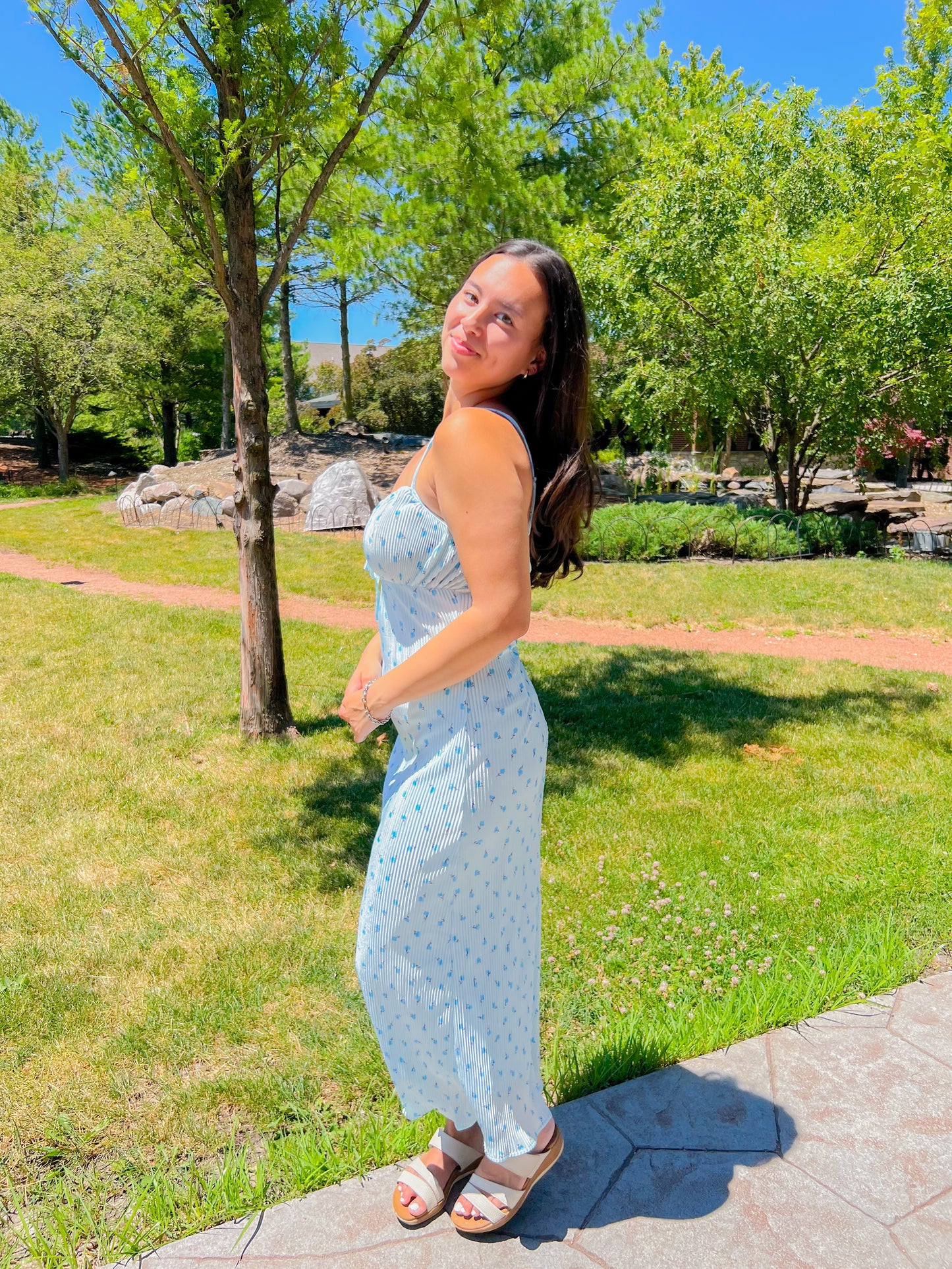 grand opening midi dress