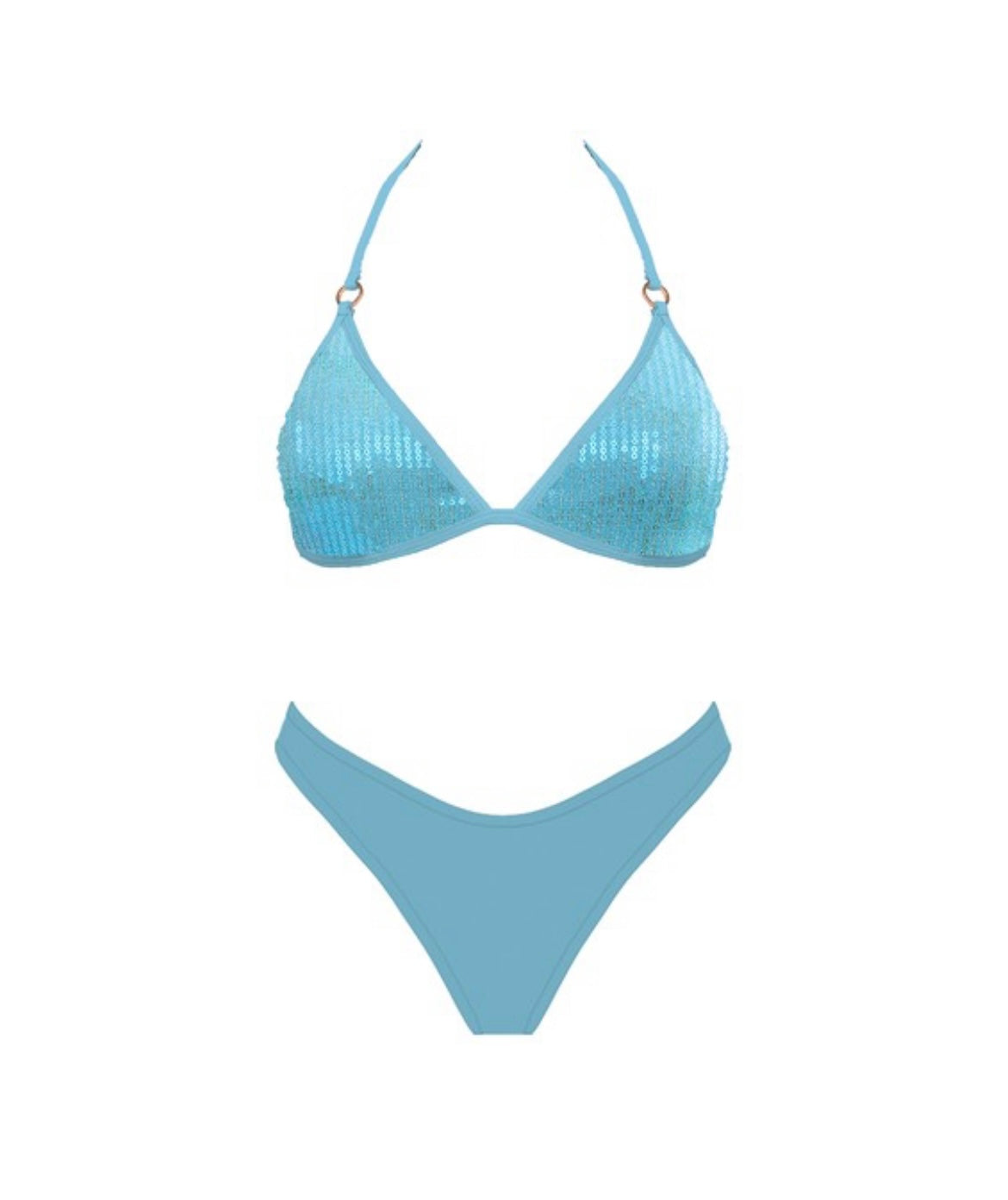 sequins swim - top
