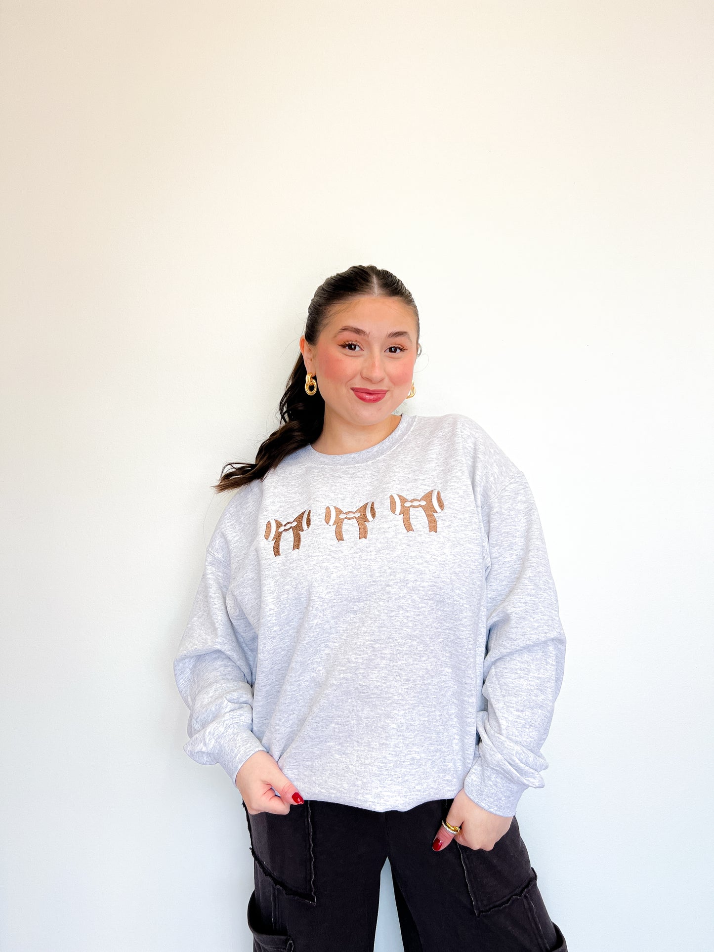 Coquette Football Crewneck