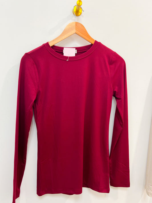 Oh She's Soft Long Sleeve - Maroon