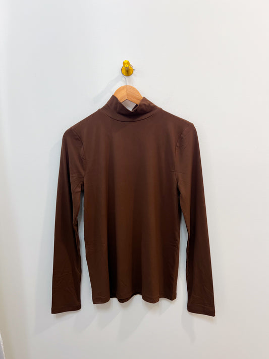 Oh She’s Soft (Mock neck) - Brown