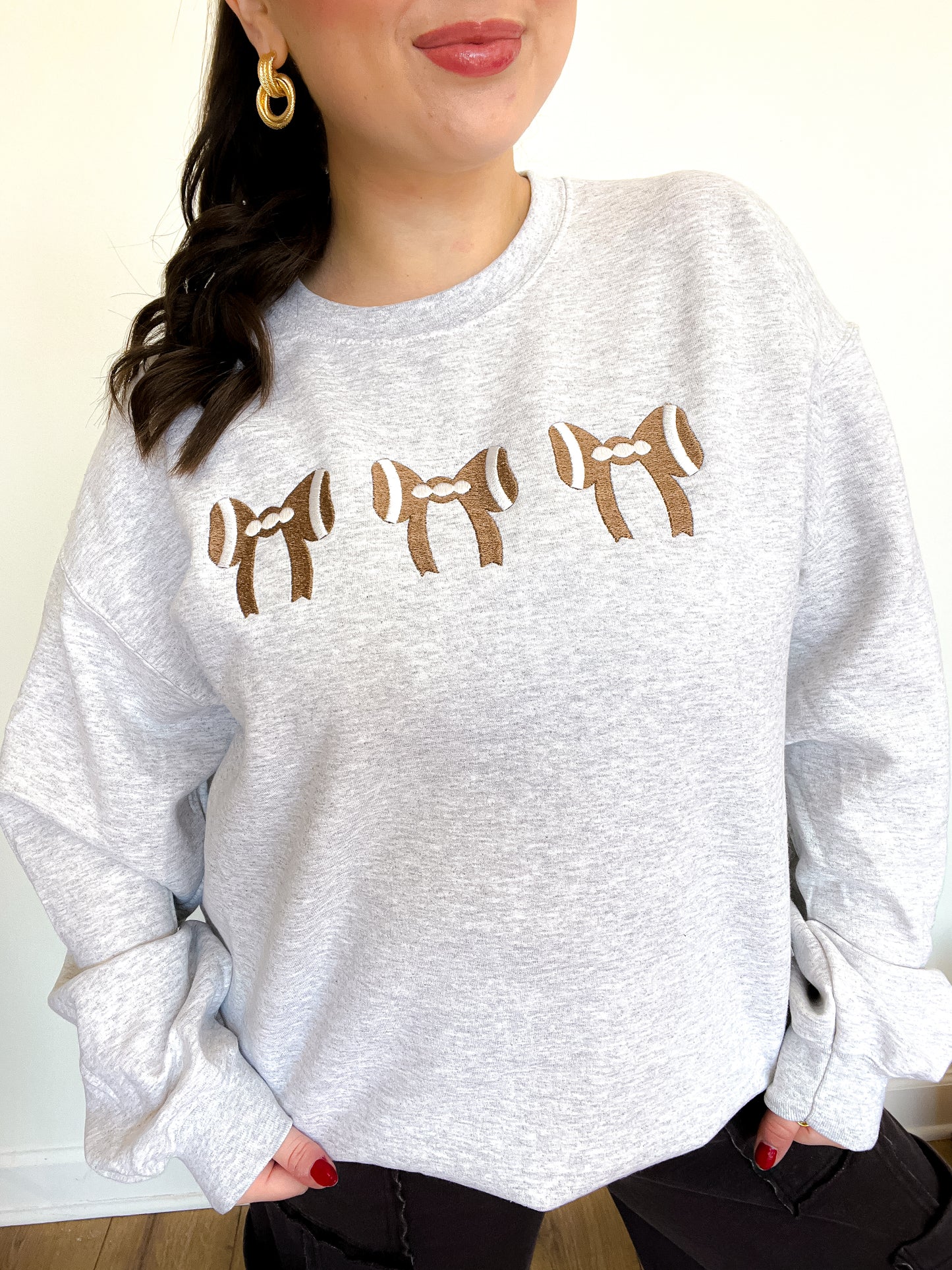 Coquette Football Crewneck