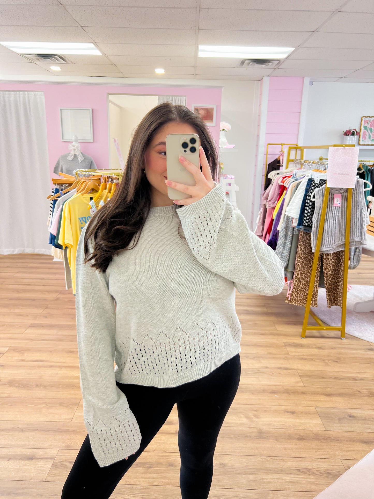 Open Knit Sweater