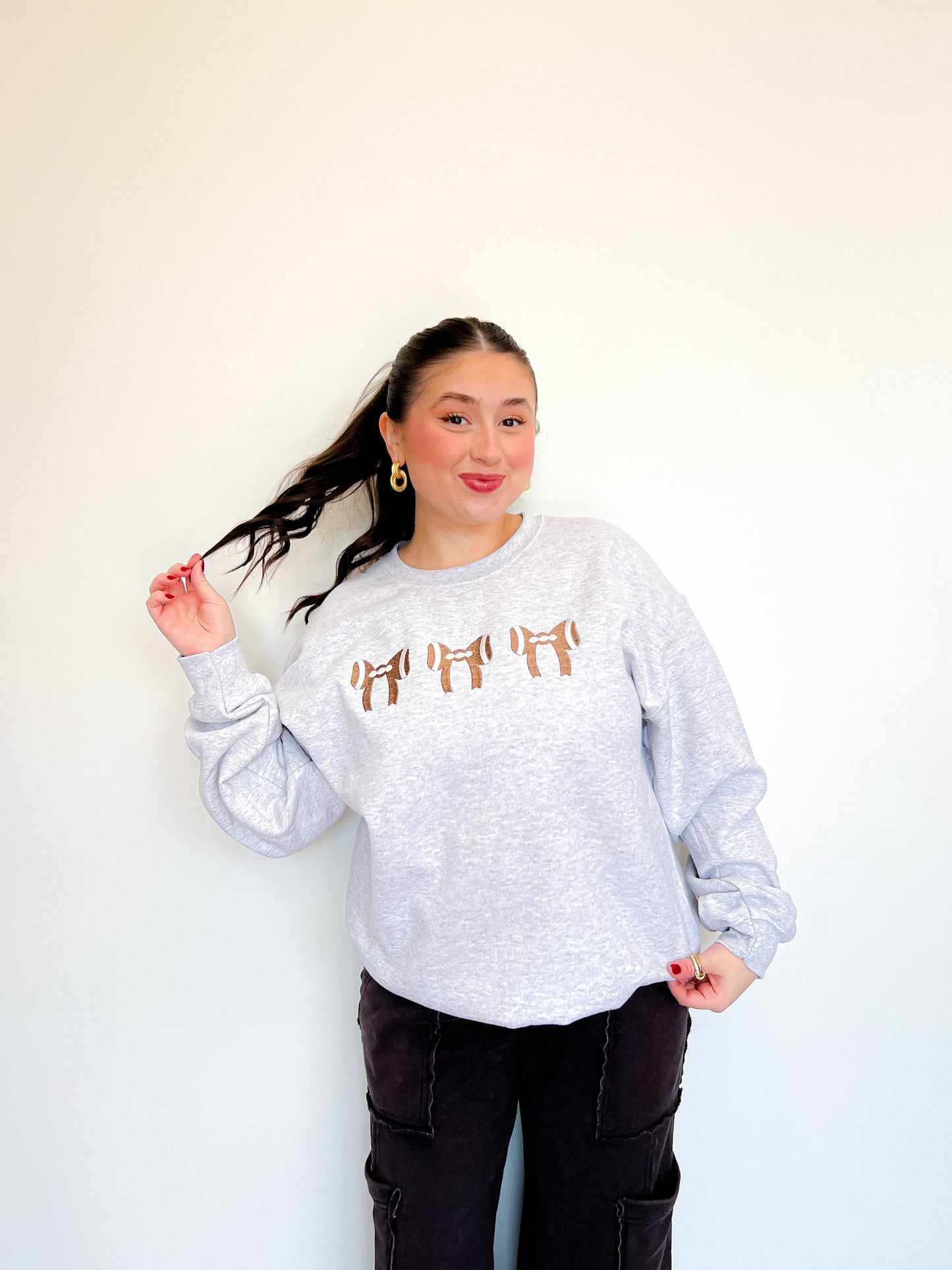 Coquette Football Crewneck