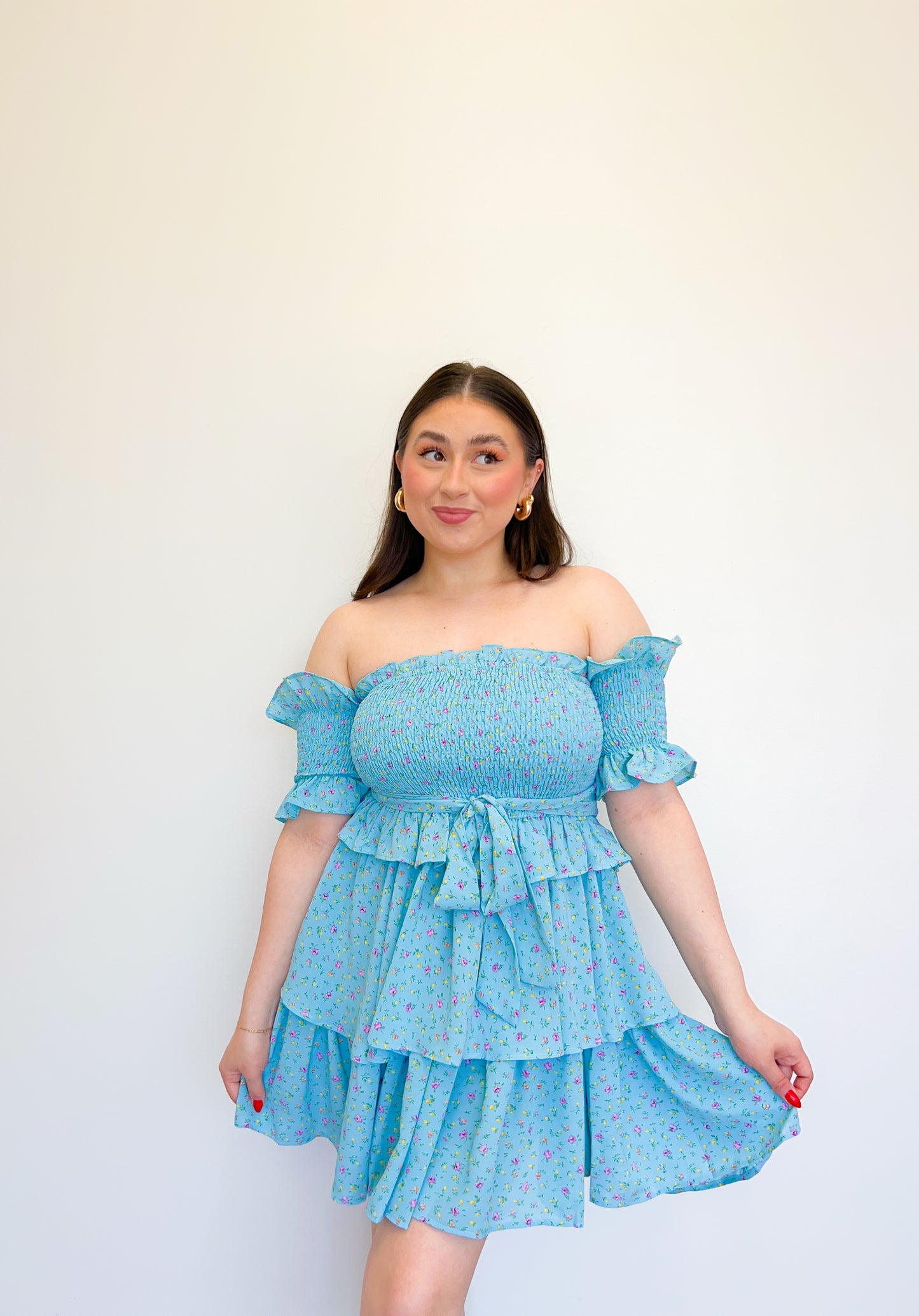aquamarine mini dress