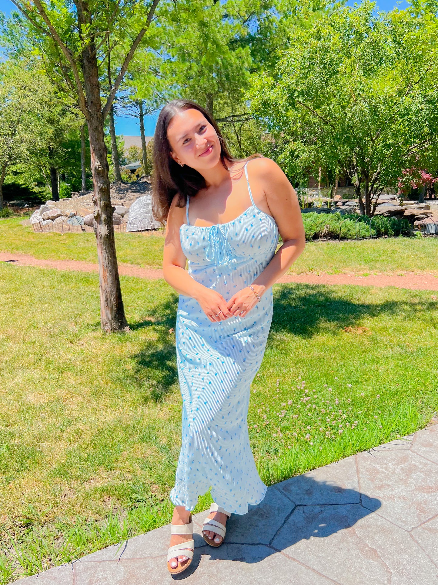 grand opening midi dress