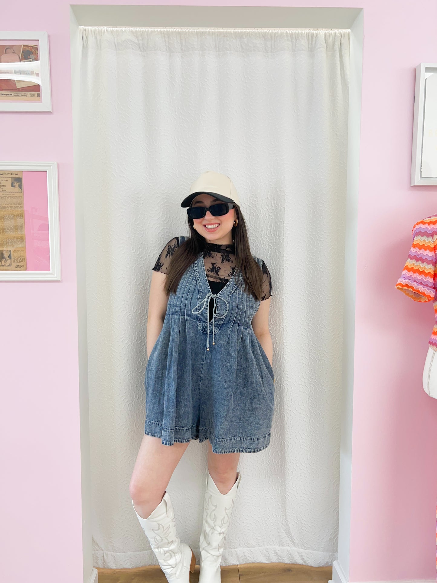 Chic Denim Romper