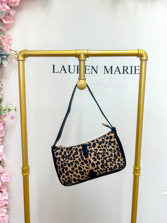 *RESTOCKED* leopard shoulder bag