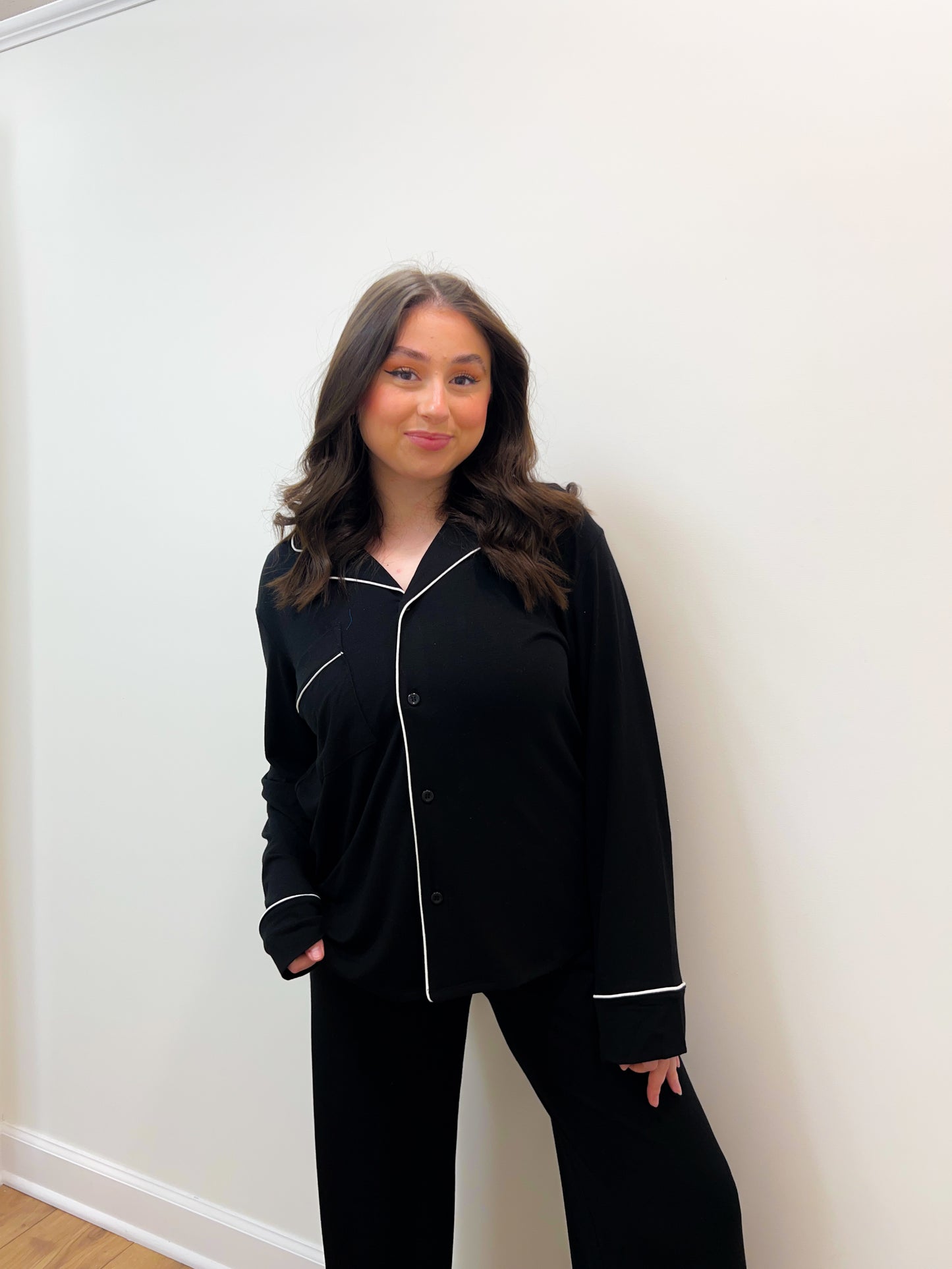 pajama set - black