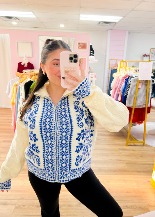 Lodge Zip Up Cardigan