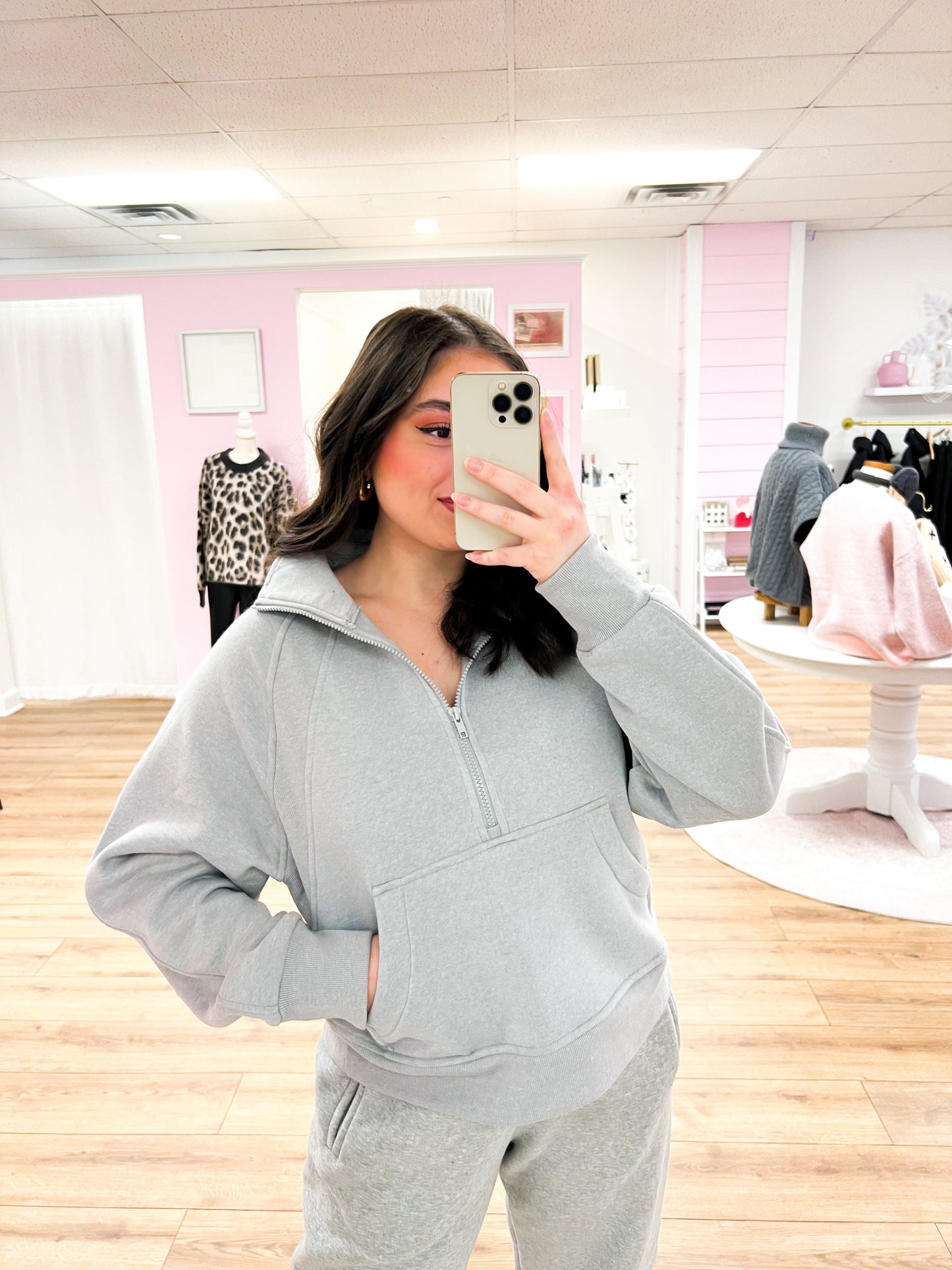 comfort half zip