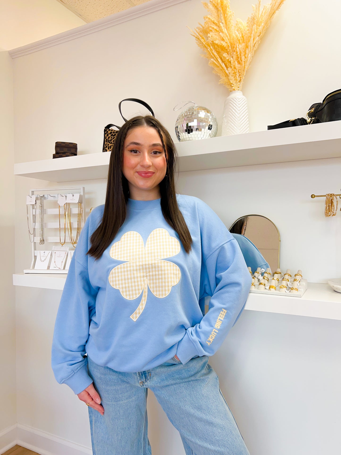 feeling lucky sweatshirt