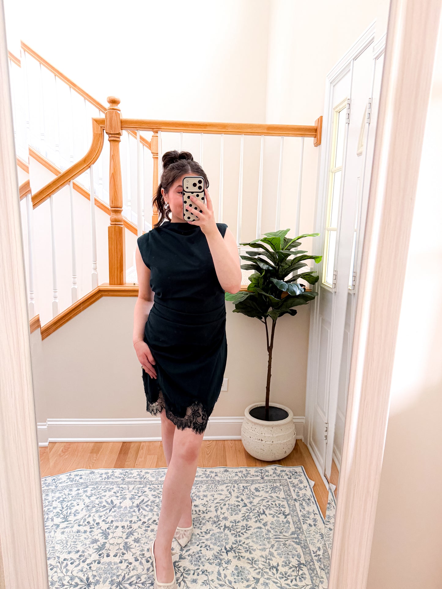 Emerald Lace Mini Dress