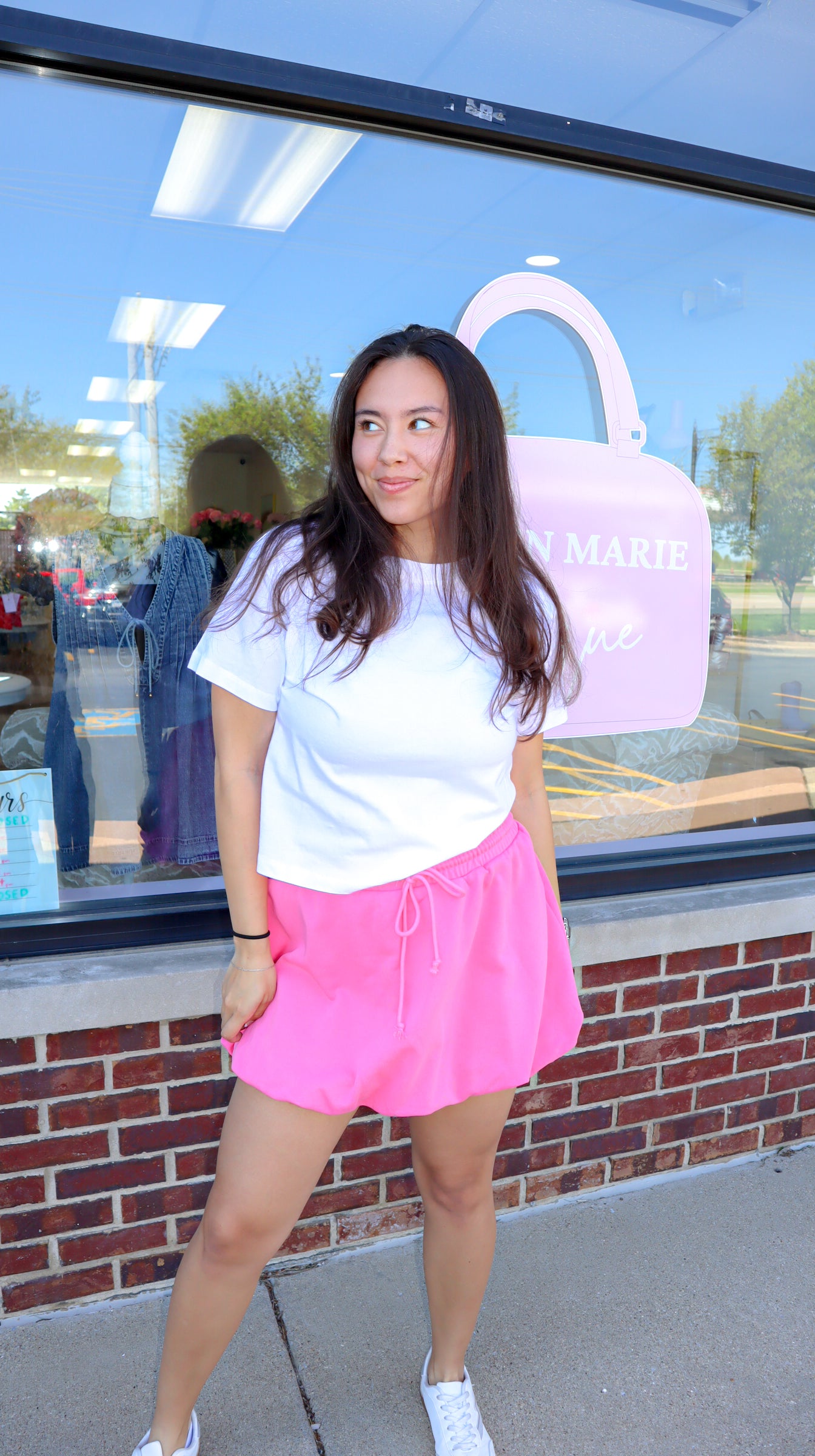 Drawstring Bubble Skirt