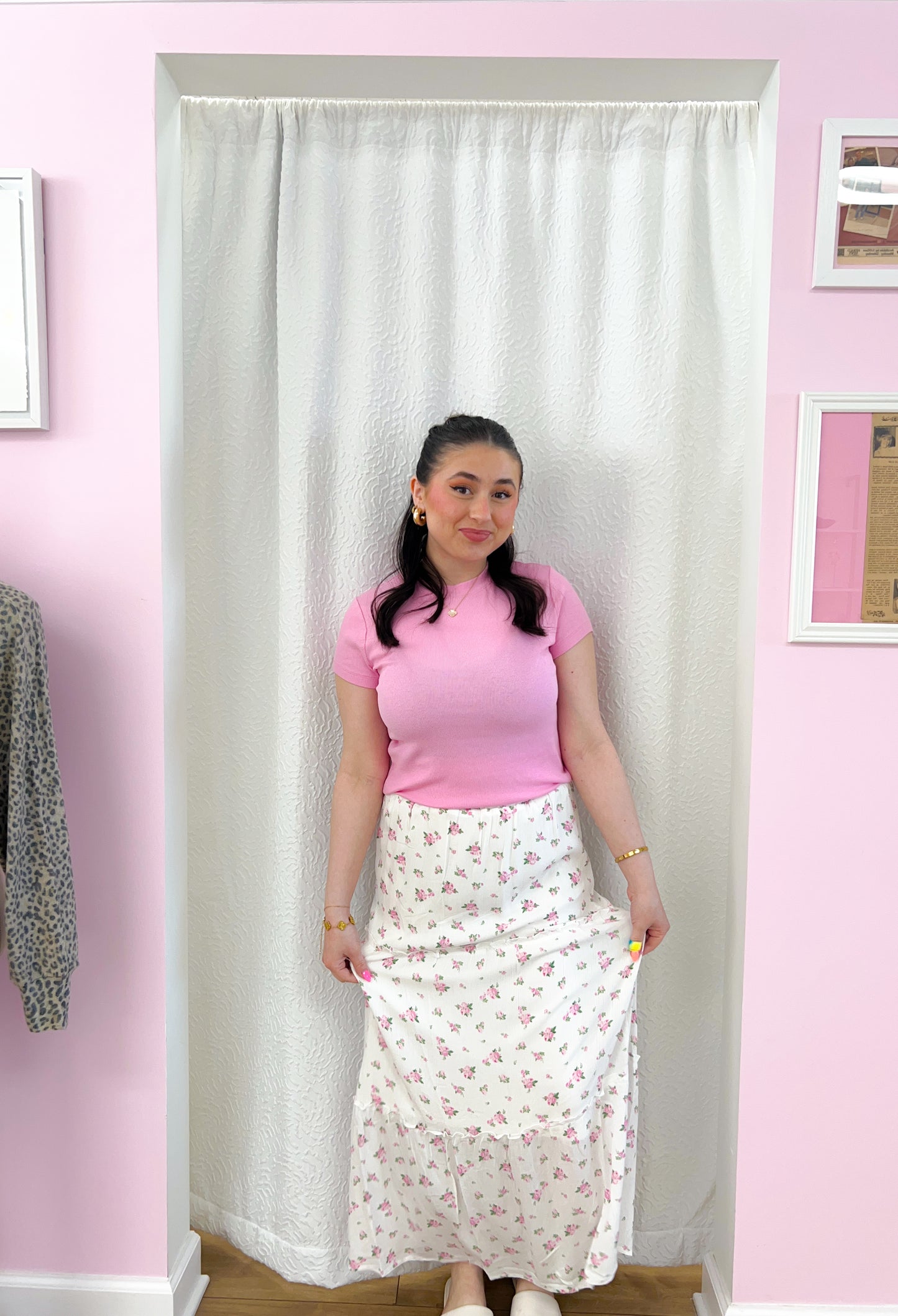 spring loving skirt - white