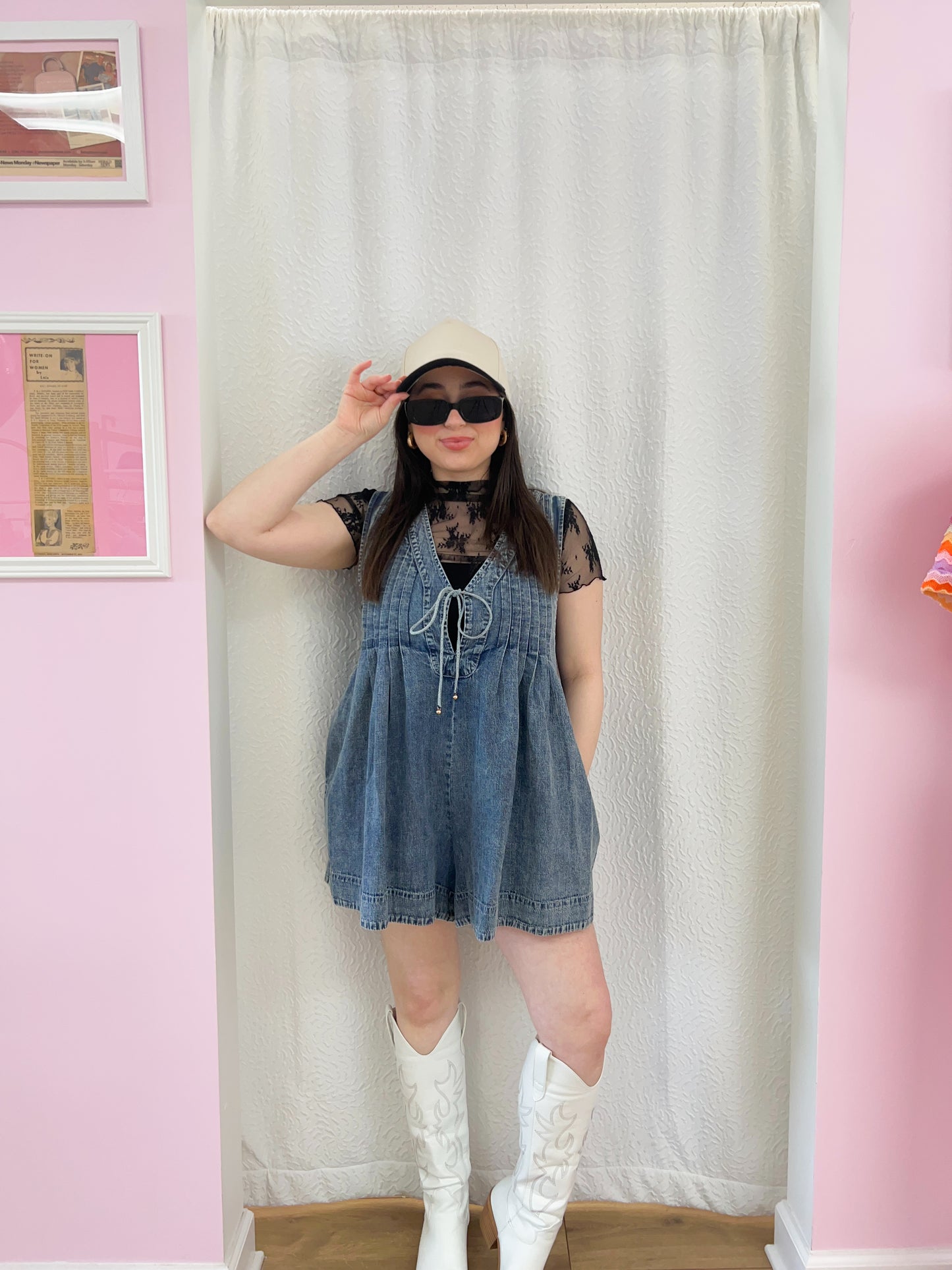 Chic Denim Romper