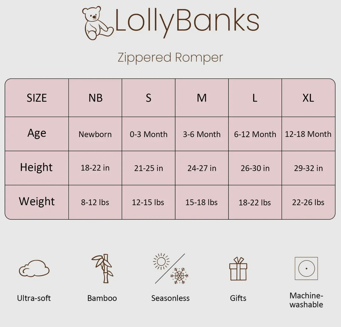 LMB Baby Bamboo Pajamas