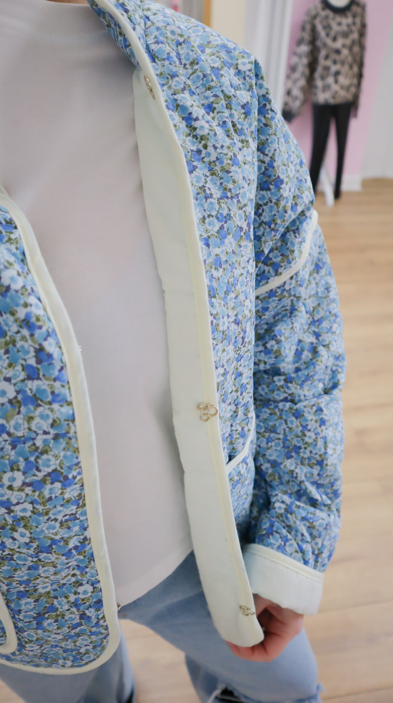 printed quilted jacket