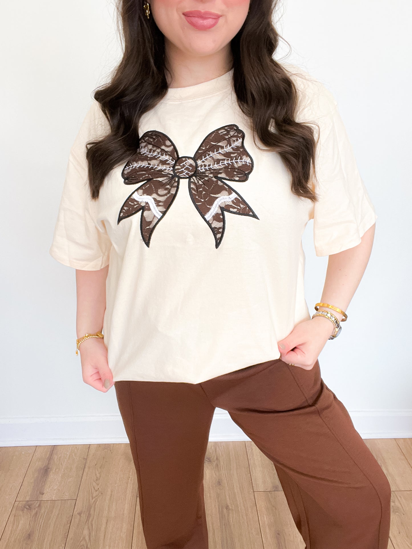 Lace Football Tee
