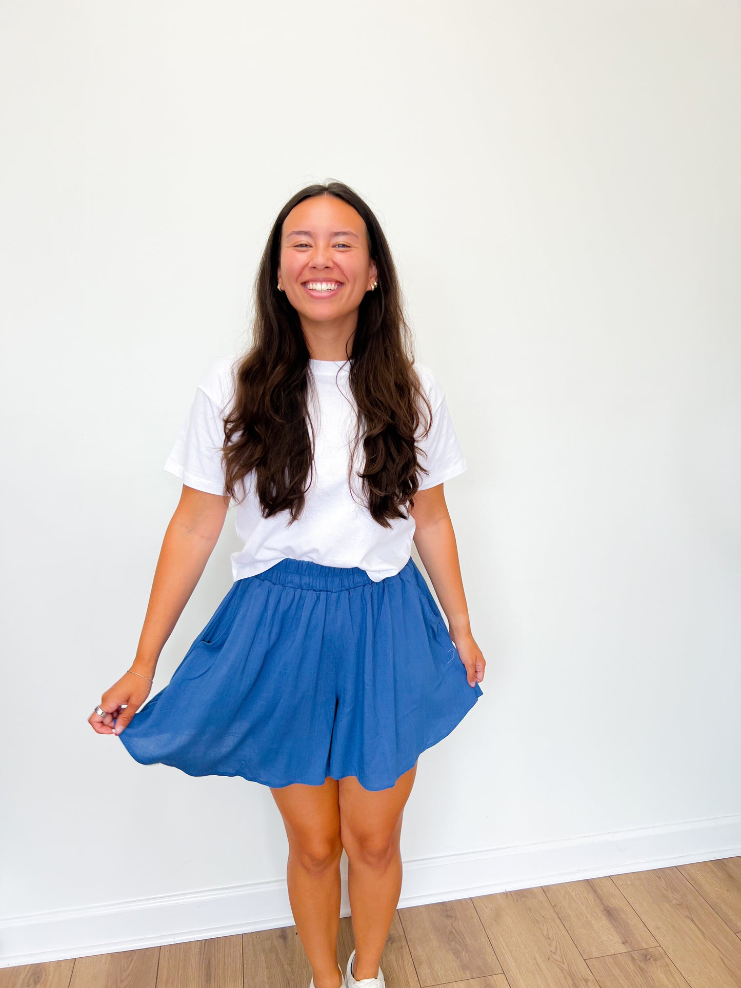 Woven Shorts- Blue