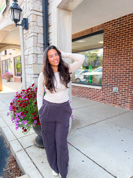 Utility Sweatpants - Dark Brown
