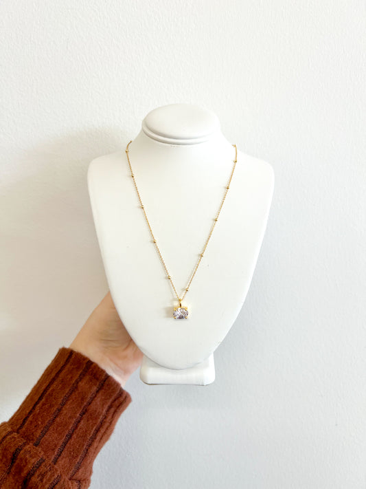 Sparkling Oval Necklace