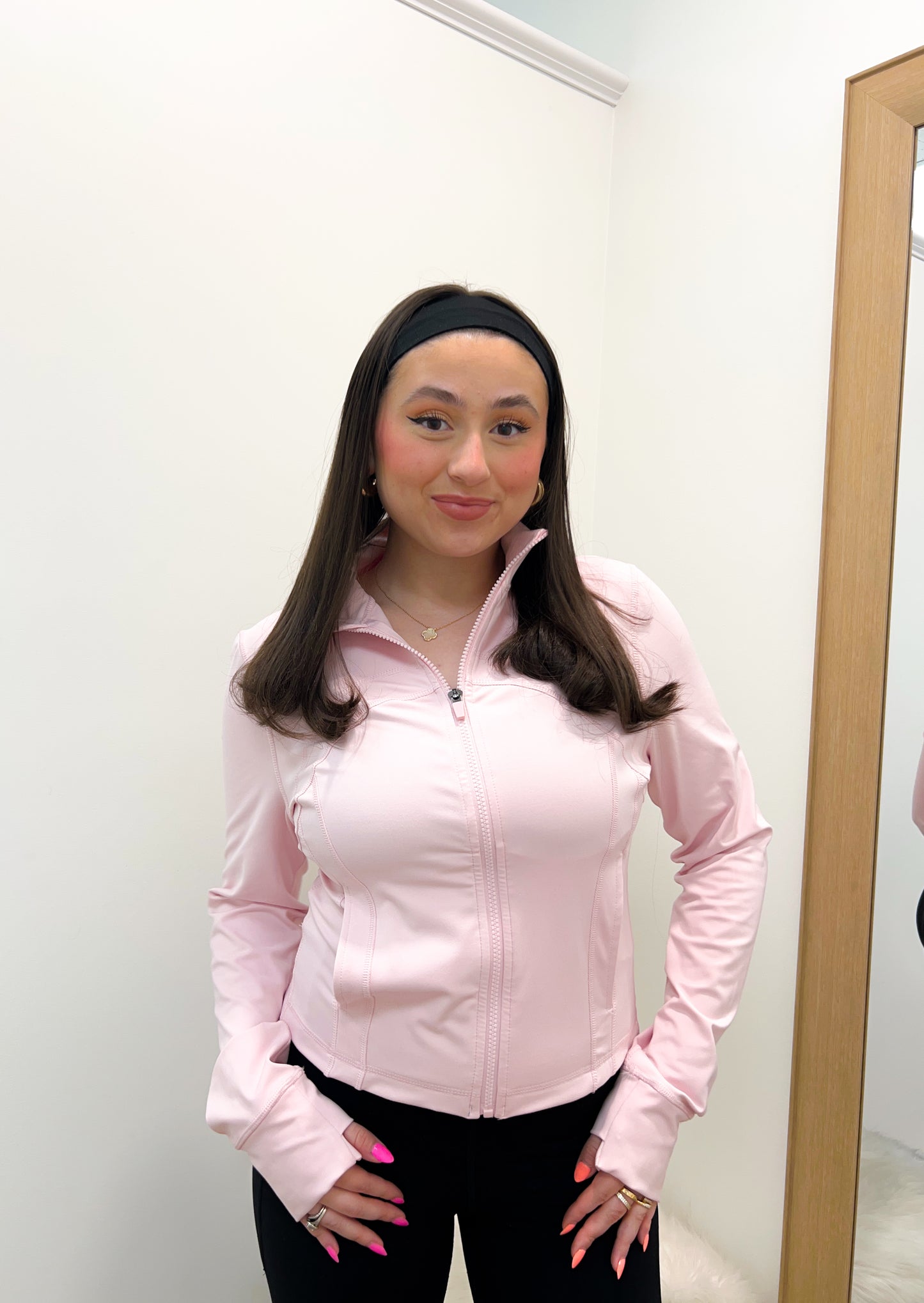 she's blushing active jacket