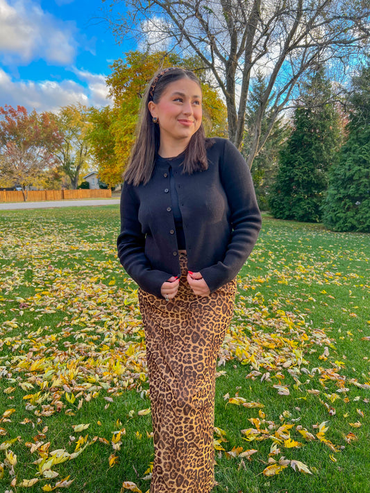 Staple Cardigan- Black