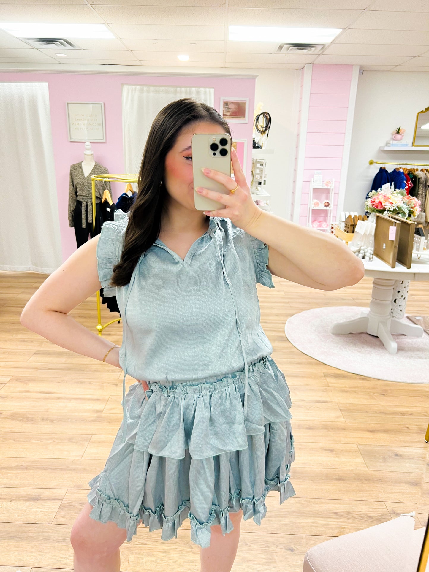 ruffles on ruffles dress