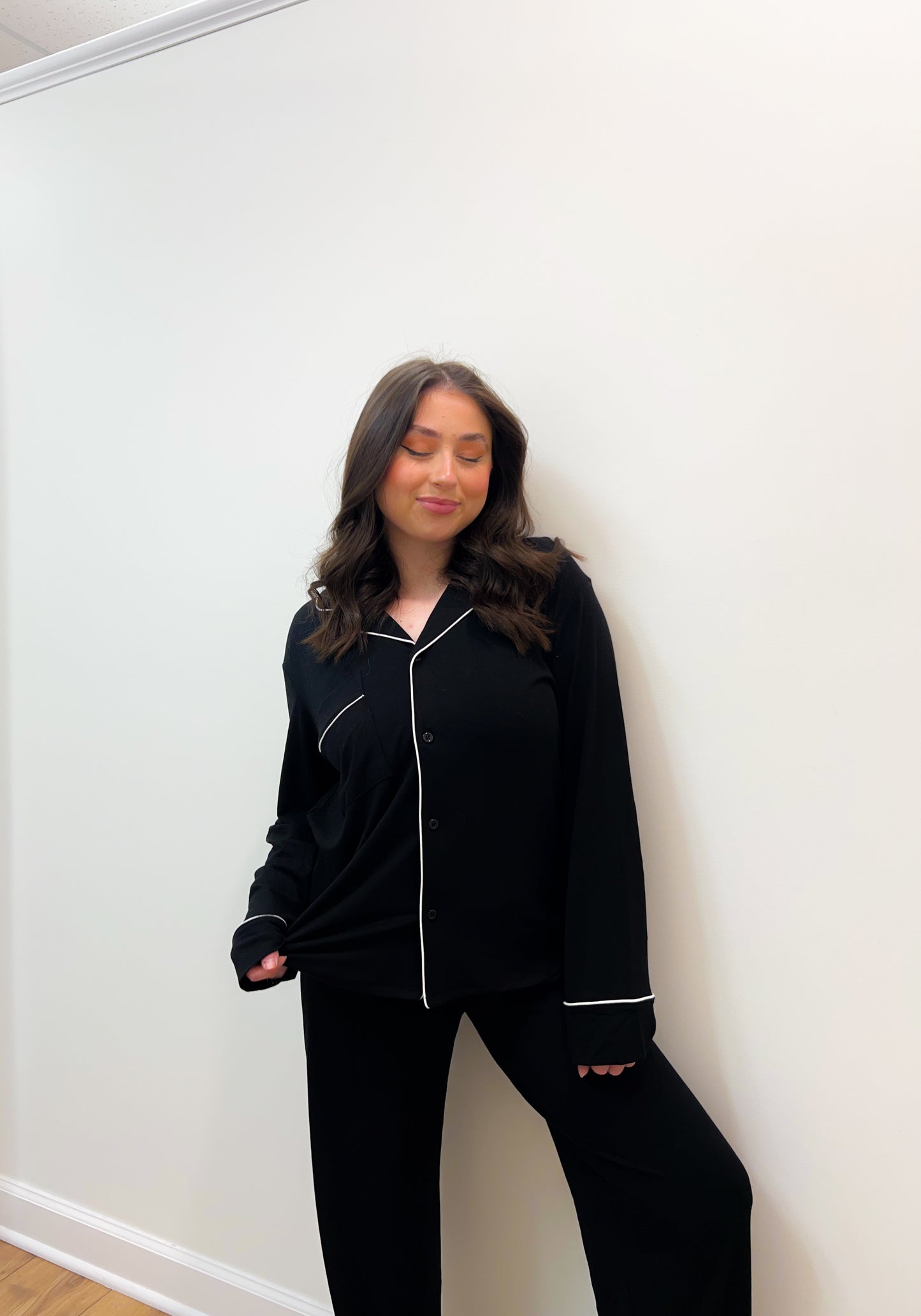 pajama set - black