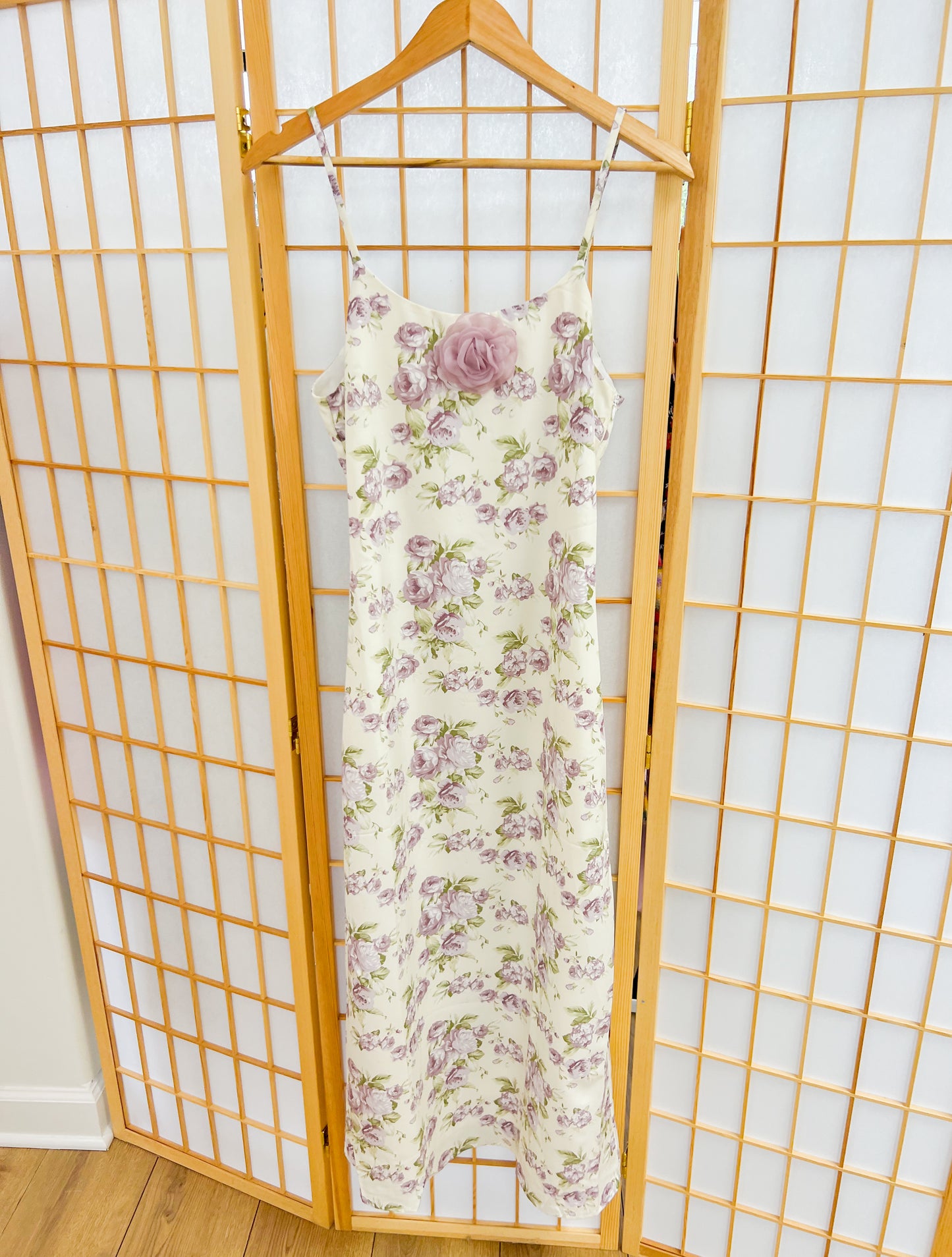 blushing rose maxi dress