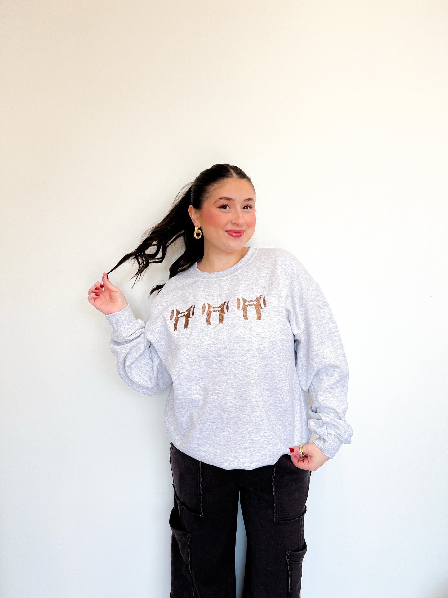 Coquette Football Crewneck