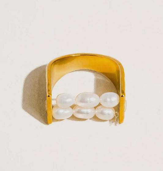 Double Pearl Ring