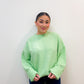 pop of color sweater - green