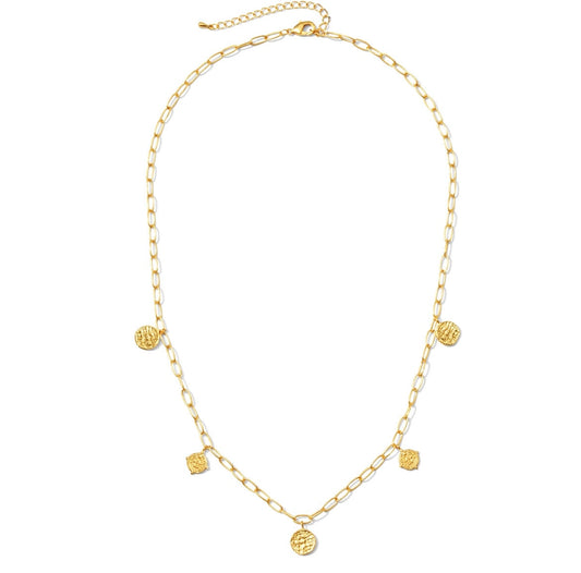 accent chain necklace - gold