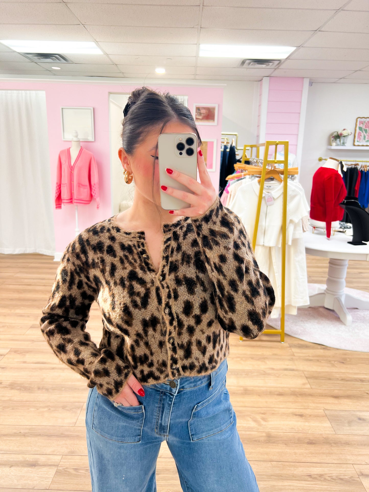 leopard cardigan