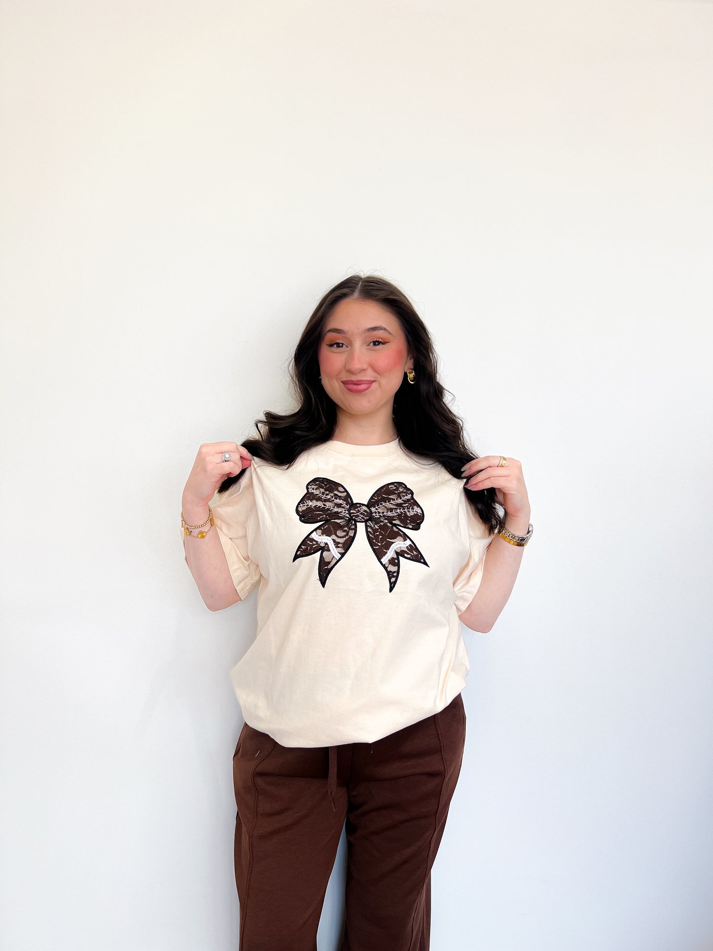 Lace Football Tee