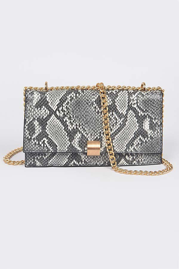 snake print crossbody