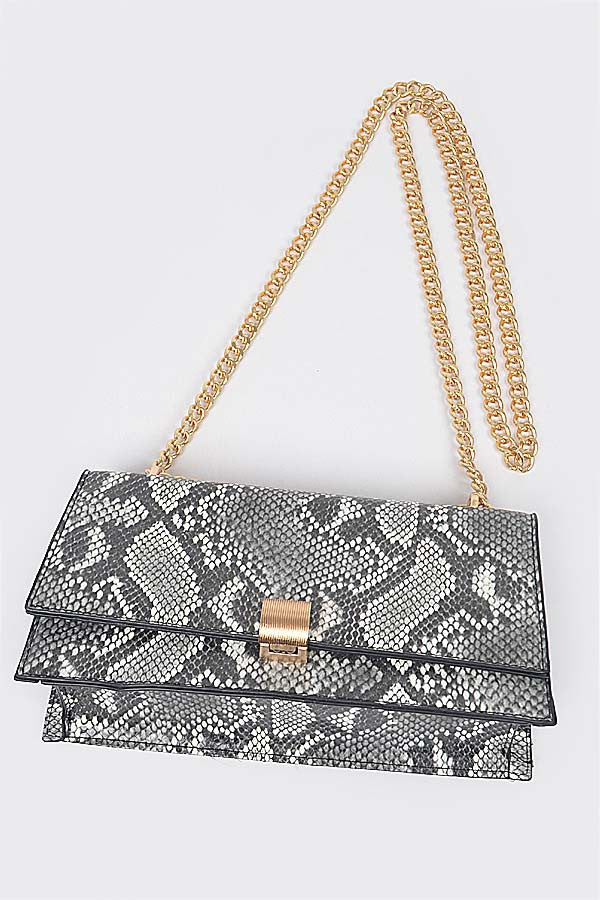 snake print crossbody