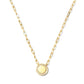 disc necklace - gold