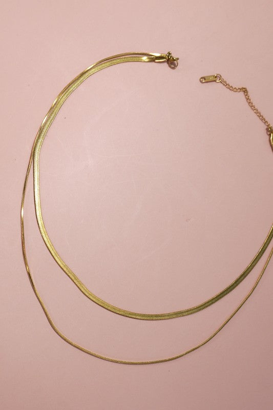 layered necklace