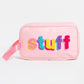 stuff cosmetic bag - pink