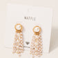 pearl fringe earrings