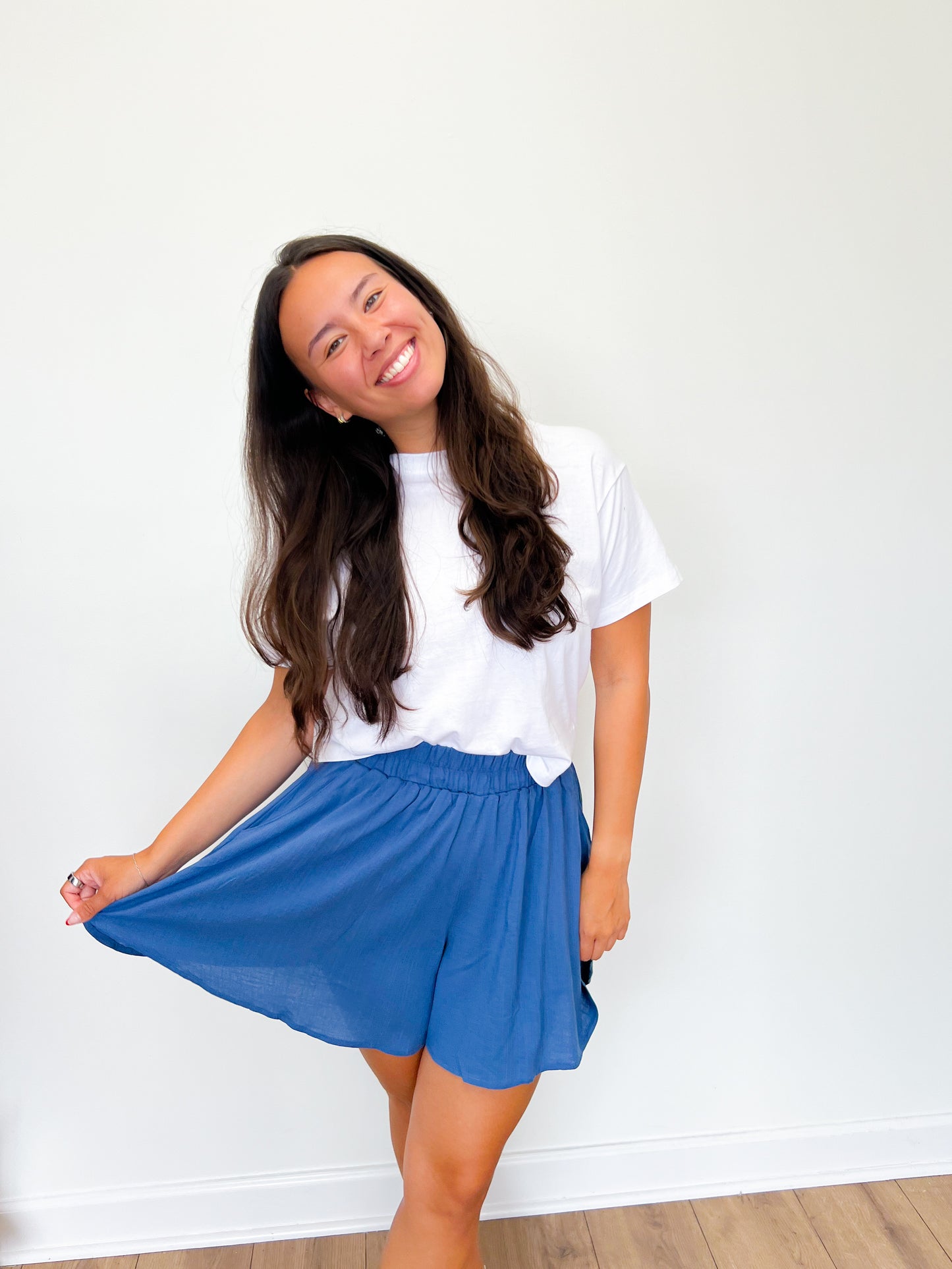 Woven Shorts- Blue