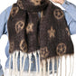 luxe look scarf - brown