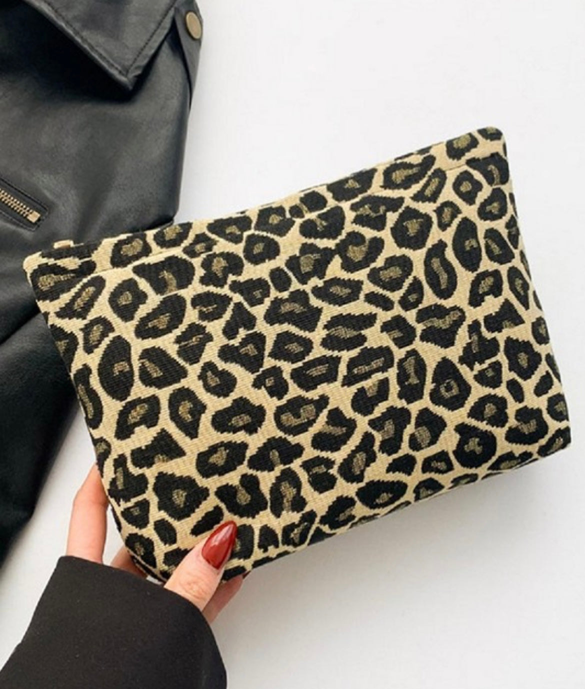 leopard cosmetic bag - 2 colors