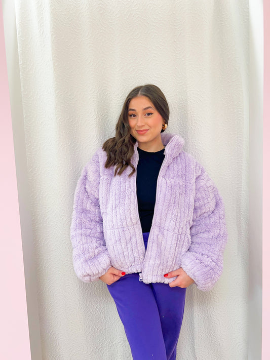 cozy night jacket- purple