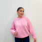 pop of color sweater - pink